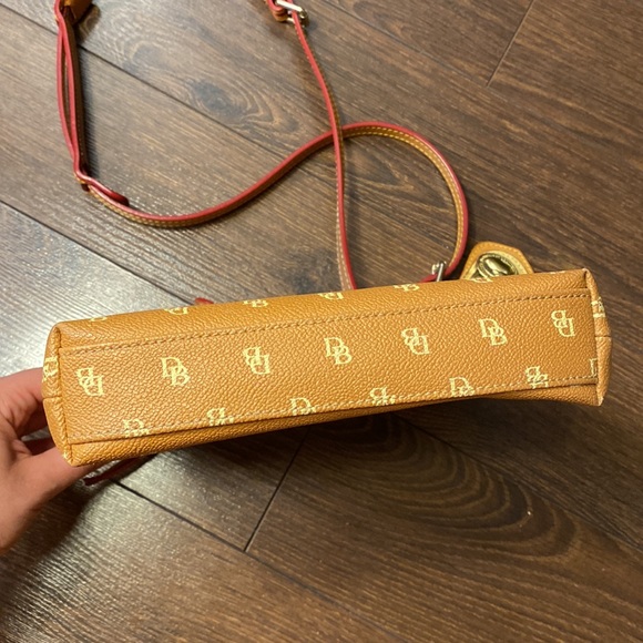 Dooney & Bourke Signature Monogram Crossbody Leather Bag - Picture 6 of 14